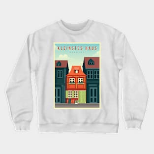 Kleintes Haus, Germany - Vintage Travel Poster Crewneck Sweatshirt